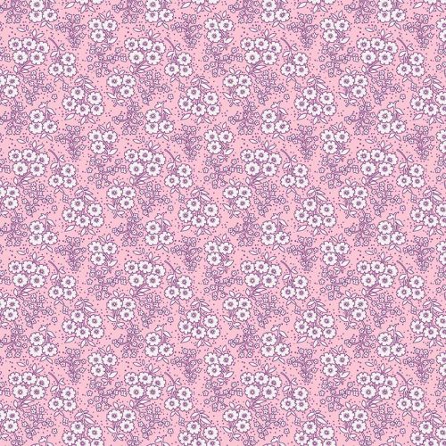 Penny Rose Fabrics ~ Little Dolly ~ Dolly Flowers Pink