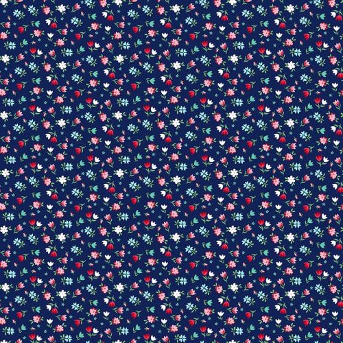 Riley Blake ~ A Little Sweetness ~ Floral Navy
