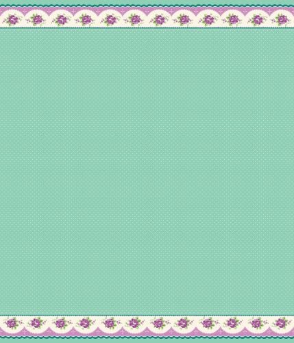 Penny Rose Fabrics ~ Prim and Proper ~ Border Stripe Mint (LONG QUARTER)