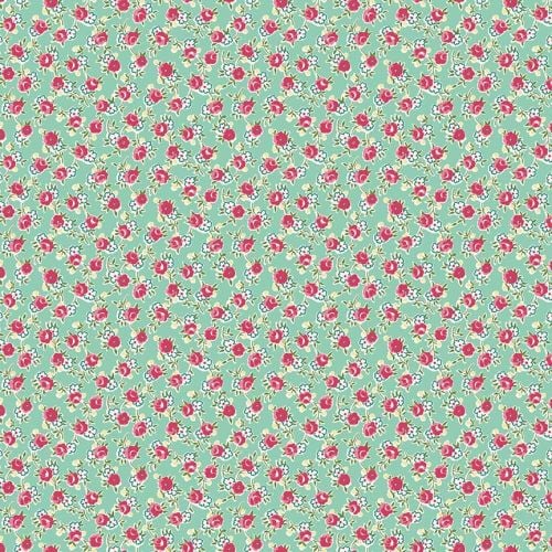 Penny Rose Fabrics ~ Prim and Proper ~ Little Floral Mint