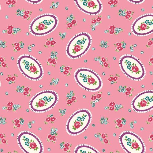 Penny Rose Fabrics ~ Prim and Proper ~ Medallion Pink