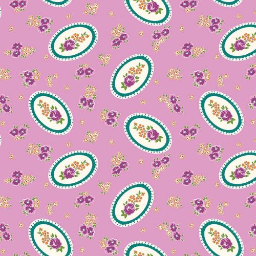 Penny Rose Fabrics ~ Prim and Proper ~ Medallion Purple