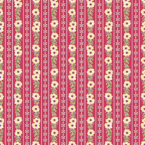 Penny Rose Fabrics ~ Prim and Proper ~ Stripe Raspberry