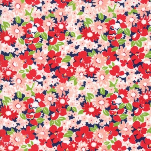 Moda Fabrics ~ The Good Life ~ Flower Garden Navy