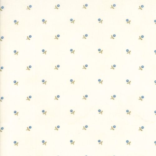 Moda Fabrics ~ Ann's Arbor ~ Buds Blue on Cream