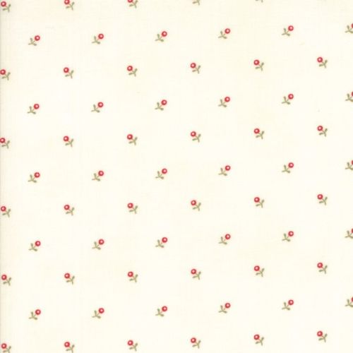 Moda Fabrics ~ Ann's Arbor ~ Buds Red on Cream