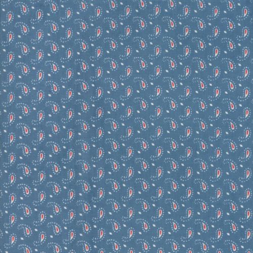 Moda Fabrics ~ Ann's Arbor ~ Little Paisley Medium Blue