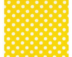Lecien Fabric ~ Colour Basic ~ Polka Dot Sunshine Yellow