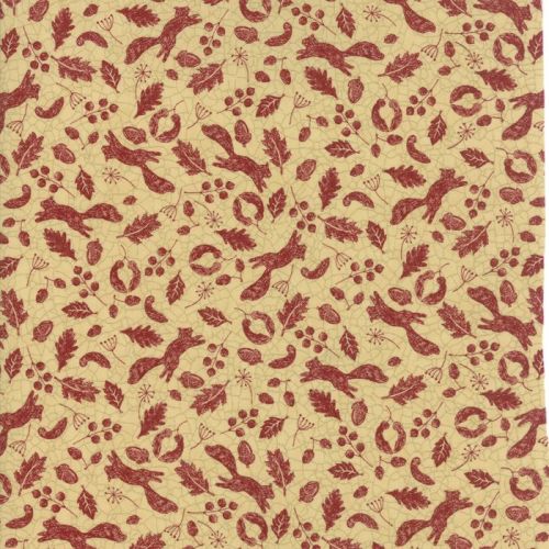 Moda Fabrics ~ Oak Grove Lane ~ Oak Grove Cranberry & Vanilla