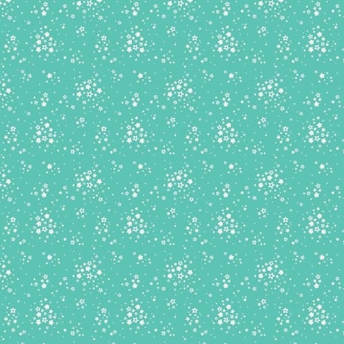 Penny Rose Fabrics ~ Bunnies & Blossoms ~ Floral Teal