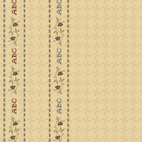 Windham Fabrics ~ Pauline ~ ABC Border Cream