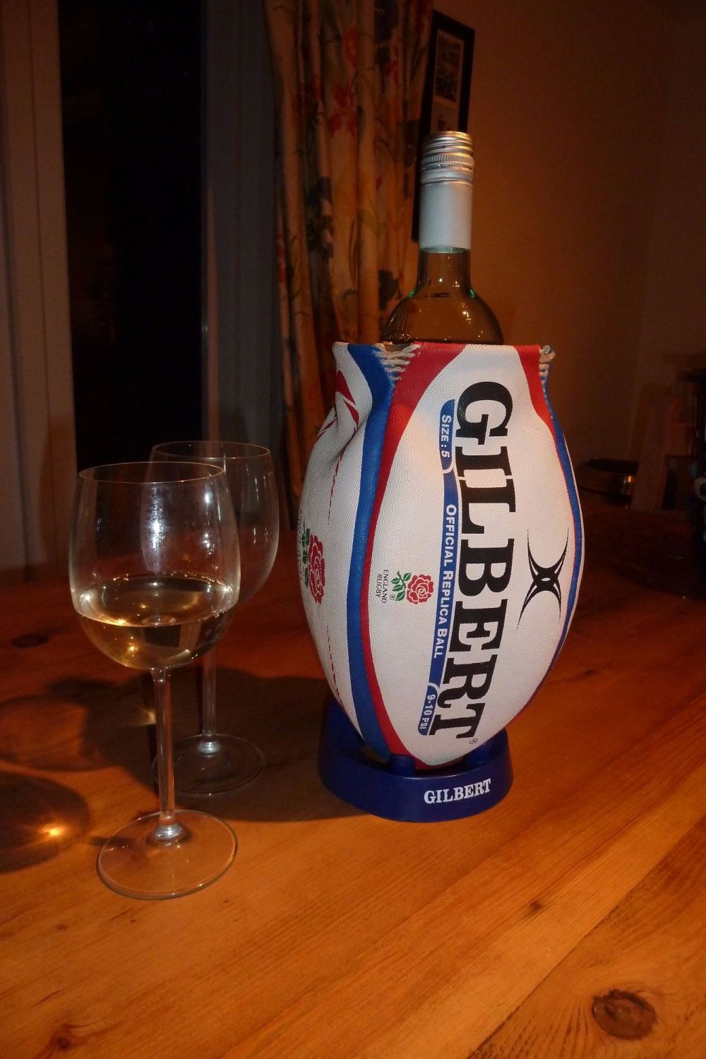 2ND ONLY - England Rugby Ball Wine Cooler