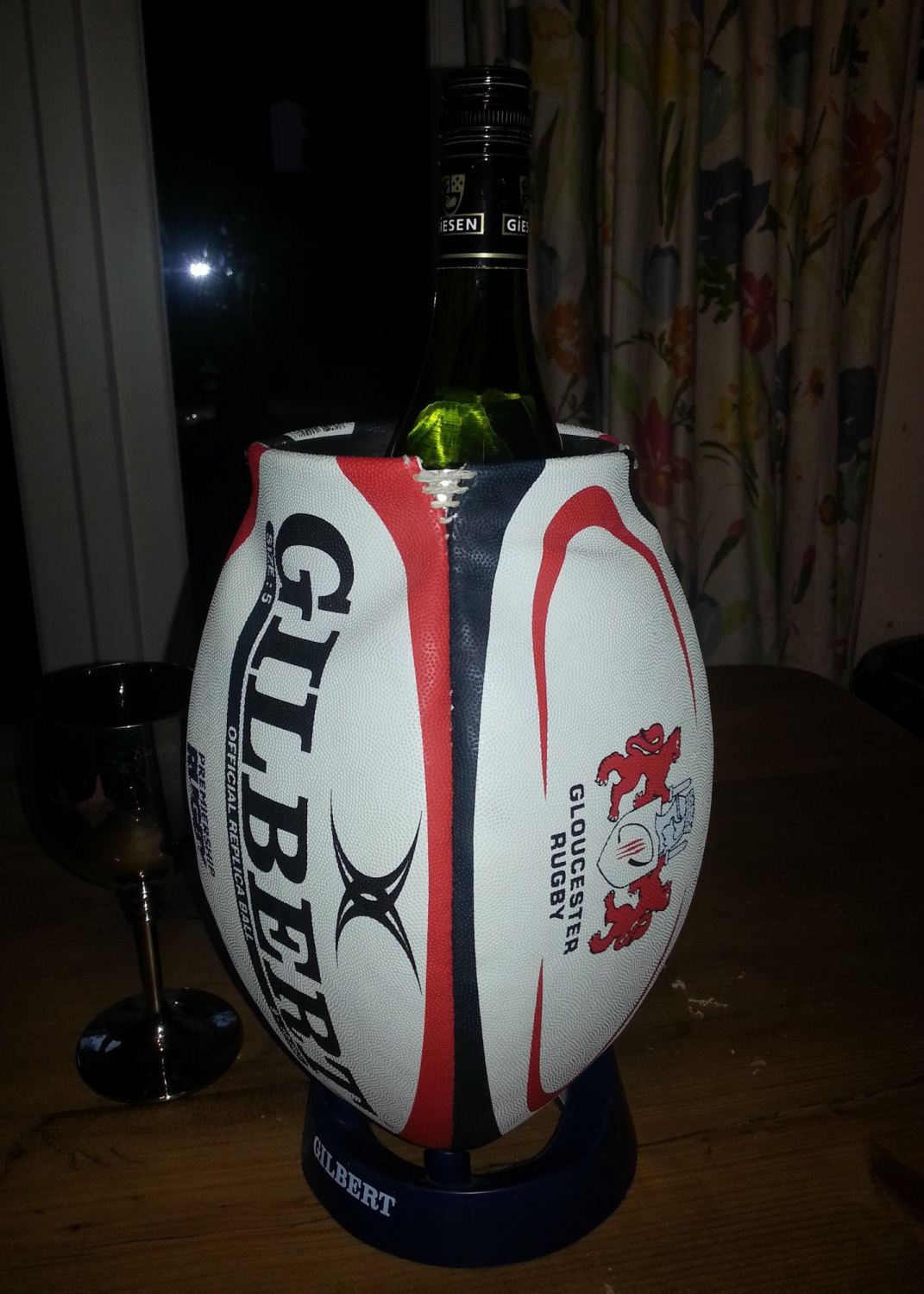 Gloucester Rugby Ball Wine Cooler