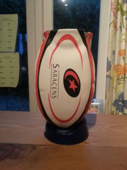 Saracens Rugby Ball Wine Cooler