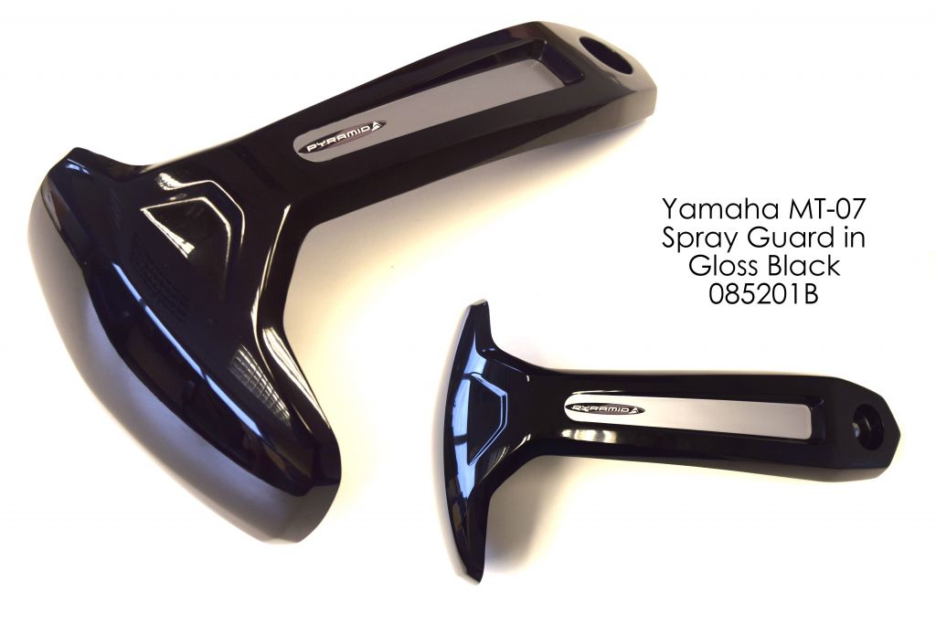 Yamaha MT07 / FZ07 (14+) Rear Spray Guard Gloss Black 085201B