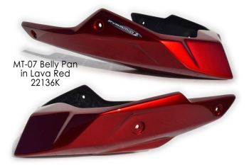 Yamaha MT07 (13+) Belly Pan / Spoiler: Lava Red 22136K