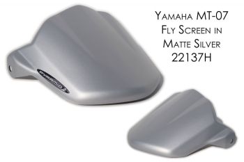 Yamaha MT07 / FZ07 (13-17) Fly Screen: Matt Silver