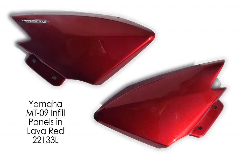 Yamaha FZ09 (2013+)  Frame Infill Cover Panels (pair) : Lava Red 22133L