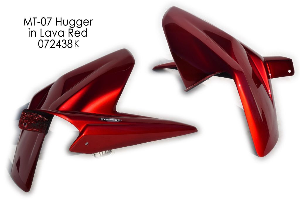 Yamaha MT07 / FZ07 Rear Hugger: Lava Red 072438K