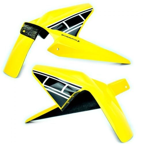 Yamaha MT07 / FZ07 Rear Hugger: yellow black & white 072438L