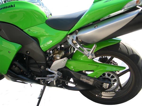 Kawasaki ZX10-R (06-07) Rear Hugger: Gloss Green 07371D