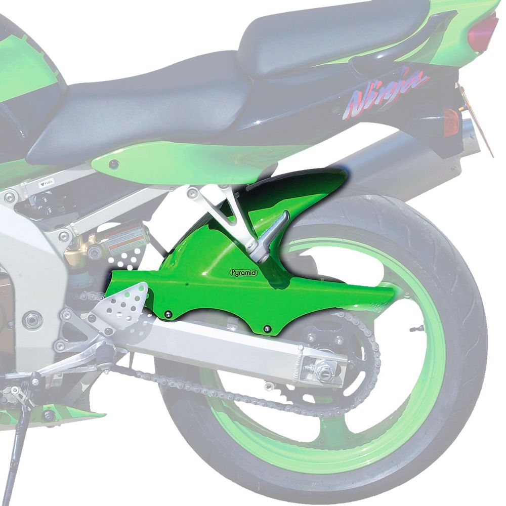 Kawasaki ZX6 (2000-02) Rear Hugger: Green 07326B