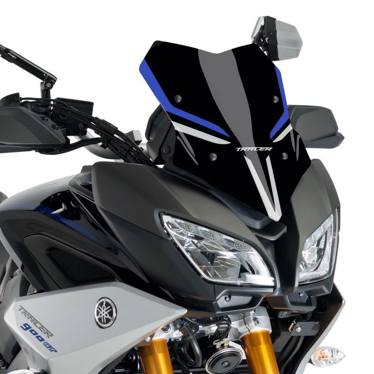 Yamaha Tracer 900 GT (18+) Racing Screen Black, Blue and Silver GT Colours 