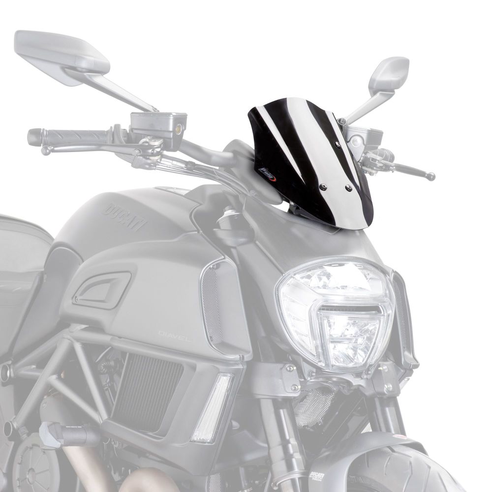 Ducati Diavel (14+) Sport Screen Black M7592N