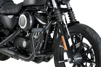 Harley Davidson Sportster Engine Guards Moustache Model Black