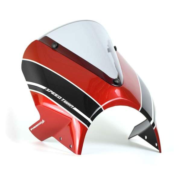 Triumph Speed Twin (19+) Fly Screen Korosi Red and Storm Grey 26000R
