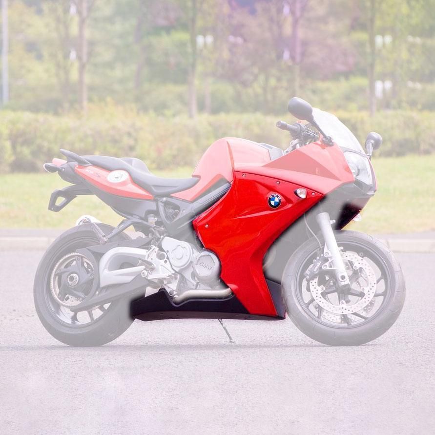 BMW F800 ST (05-12) Fairing Lowers and Belly Pan 3 piece set Gloss Red 245000D