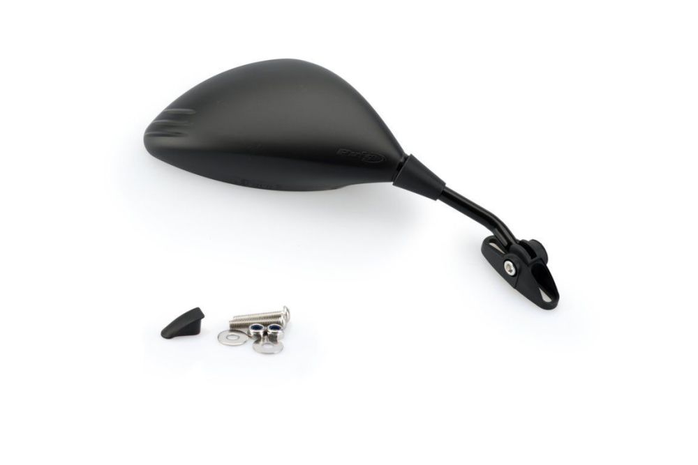 Z2-A Right Side Universal Motorcycle Mirror Black M3576N