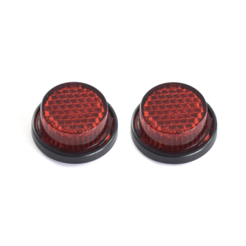 Universal Motorcycle Number Plate Round Reflectors 08004