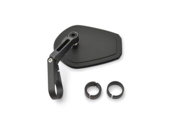 Daytona "D-MIRROR-15" Aluminium Flat Bar End Mirror Black D80799
