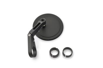 Daytona "D-MIRROR-17" Aluminium Flat Bar End Mirror Black D80801