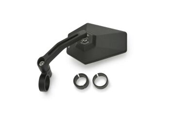 Daytona "D-MIRROR-4" Aluminium Bar End Mirror Black Hexagon D89430
