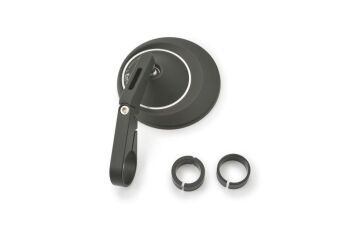 Daytona "D-MIRROR-8" Aluminium Bar End Mirror Black Short Type-R D89730