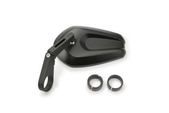 Daytona "D-MIRROR-13" CAVE-1 Aluminium+ABS Bar End Mirror Black Short D80761