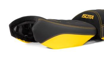 BMW R1200GS incl. Adventure (13-19) Isotta Comfort Riders Seat - Lowered / Black/Yellow - 40th Anniversary