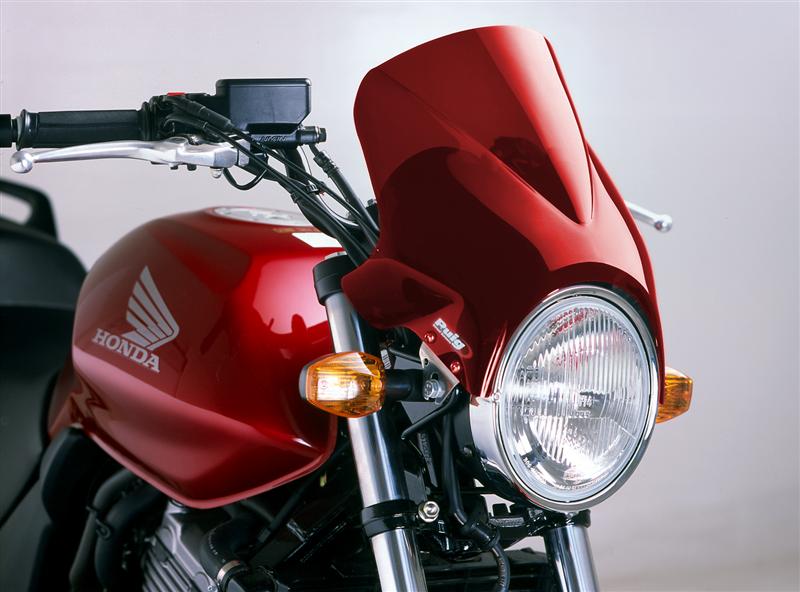 Windy - Universal Motorcycle Screen for Naked Bikes: Red 04806D