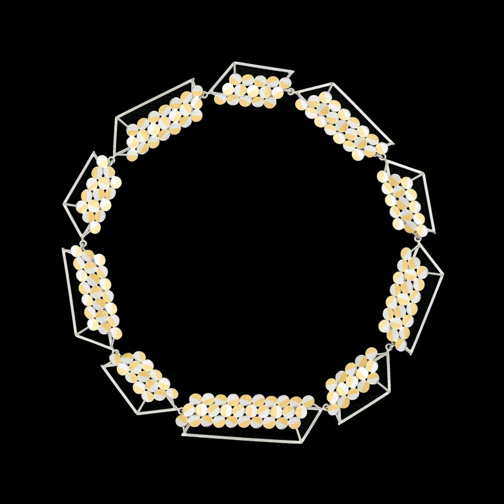 Rhombus 3D chain necklace