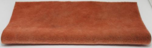 Sassy Fabric - Smokey Long Pile – Burnt Orange