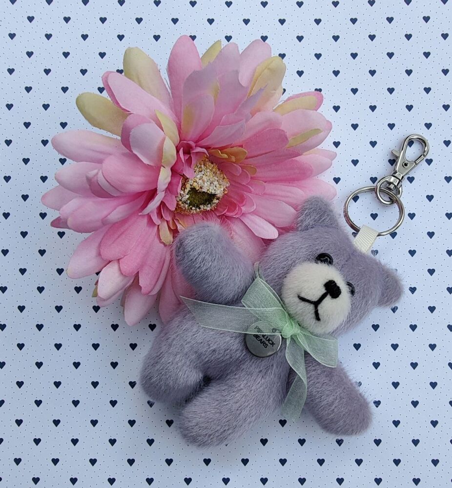 Hand made teddy Keyring/Handbag charm