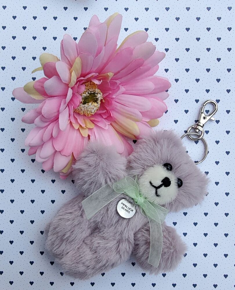 Hand made teddy Handbag charm/Keyring