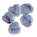 Glass rose beads - Clear