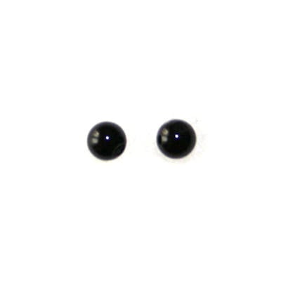 Onyx Beads for eyes - BLACK - 2, & 3mm Sizes - 2 Pairs