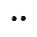 Onyx Beads for eyes - BLACK - 2, 3, 4, 5 & 6mm Sizes - 5 Pairs