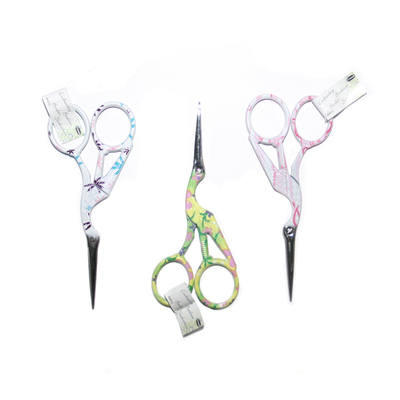 Stork Embroidery Scissors - Various Colours