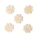 Guipure lace flowers - Pale Peach (pack of 5)