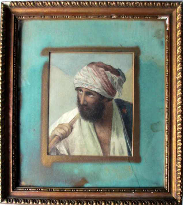 Unsigned, Arabian Portrait Study, watercolour, c1900.